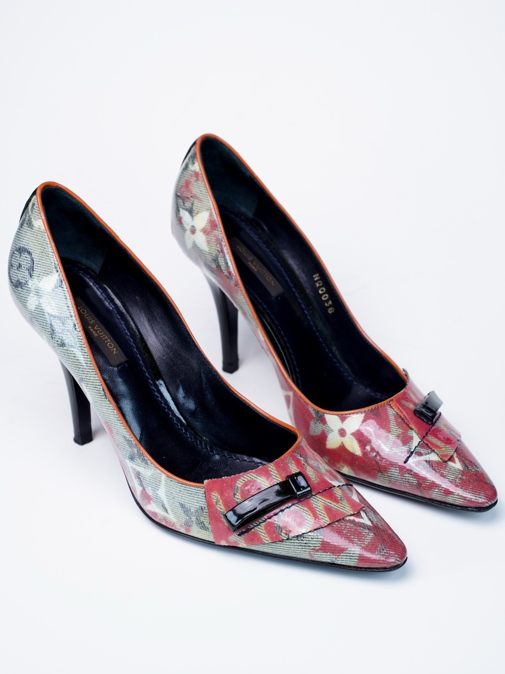 Louis Vuitton x Richard Prince S/S 2008 Monogram Pulp Heels Archive 38 US 7.5